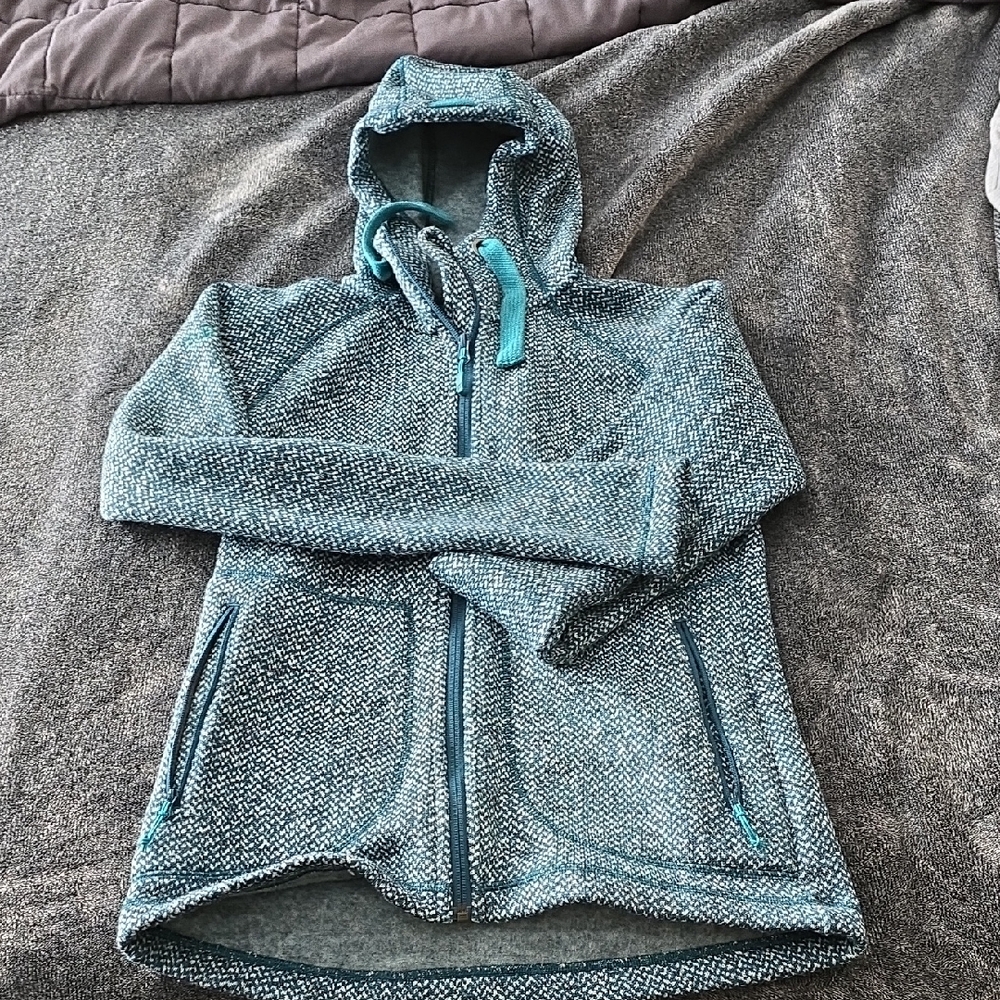 Rab Teal Textured Hoodie